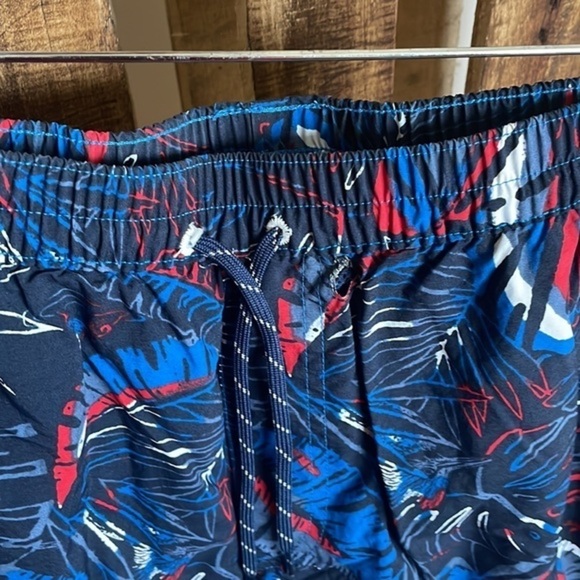 Columbia Swim trunks Men's Summerdry pocket Bright Indigo King Palm Size Medium - Picture 12 of 13